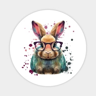 Bunny with Glasses Magnet